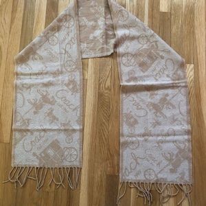 Coach Scarf in Beige